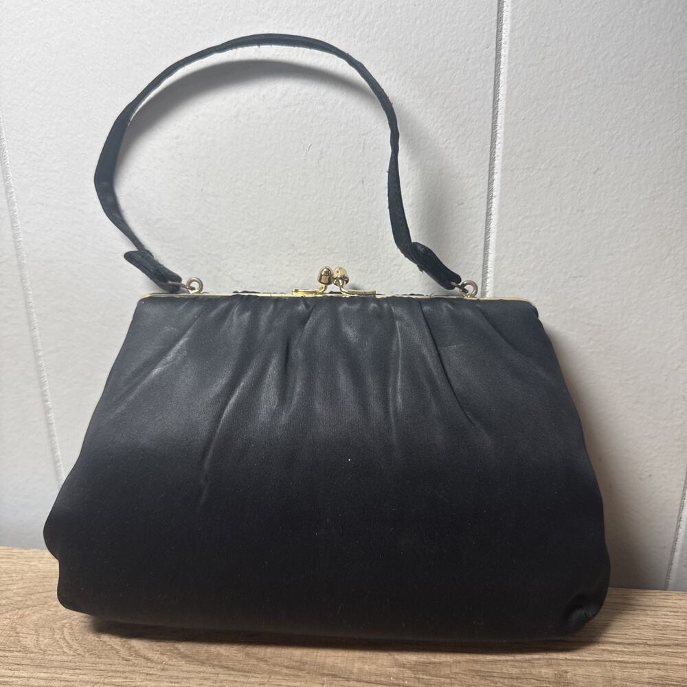 HL USA Vintage Women Purse Black I2